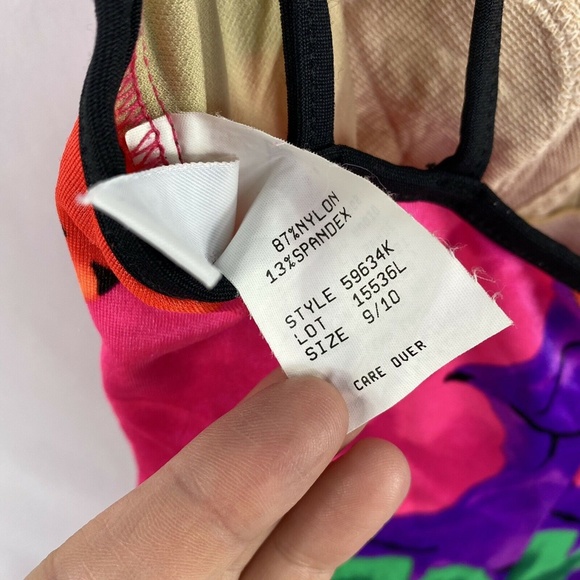 Vintage Basic Editions Swimsuit Floral One Piece Women’s Multicolor SOLD - Picture 6 of 7